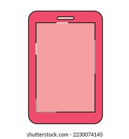 Valentine Smartphone Vector Icon Illustration
