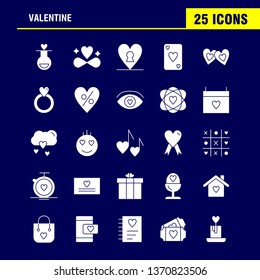 Valentine Solid Glyph Icon Pack For Designers And Developers. Icons Of Flask, Love, Romantic, Valentine, Love, Gift, Heart, Valentine, Vector