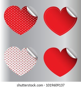 Valentine sticker. heart. vector
