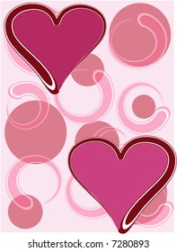 Valentine style pink colored background for web-page, scrap-booking, stationary and more