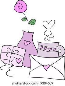 Valentine surprise (vector)