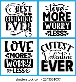 Valentine Svg Bundle, T shirt design Vector File