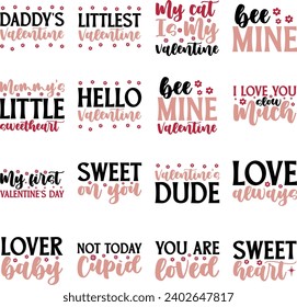 valentine ''svg'' design bundle and digital download