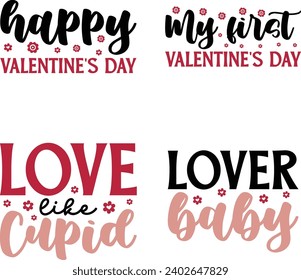 valentine ''svg'' design bundle and digital download