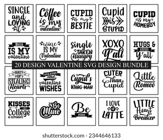 Valentine SVG Design Bundle, Valentine SVG Design Quotes, Retro Valentine SVG Design svg