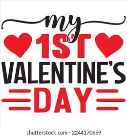 Valentine SVG Design Vector File.
