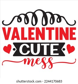 Valentine SVG Design Vector File.