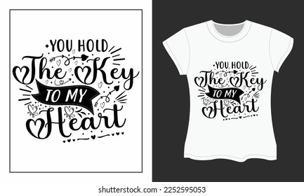 Valentine SVG t-shirt design, Valentine SVG cut files design.