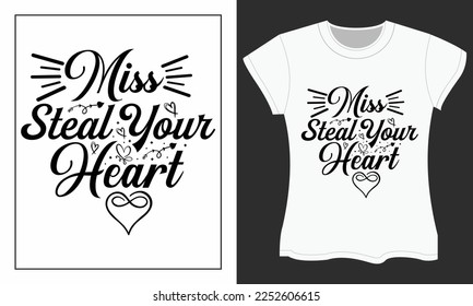 Valentine SVG t-shirt design, Valentine SVG cut files design