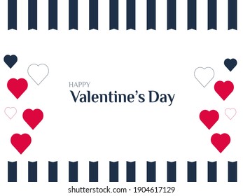 valentine sweet heart background vector design template