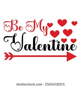 Valentine T shirt Design set, valentines day typography