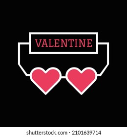 Valentine T Shirt Design And Vector Illustration. 