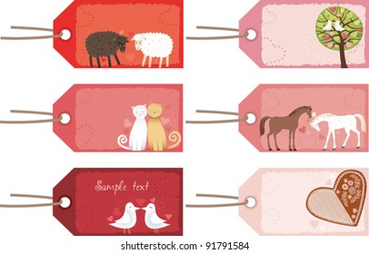 Valentine tags