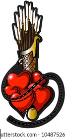 Valentine tattoo in vectorial format