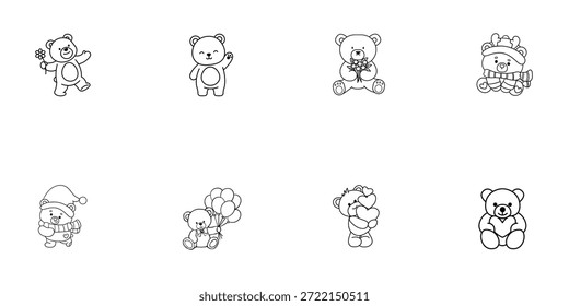 Valentine Oso de peluche Vector e ilustración 
