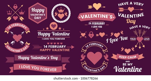 Valentine template banner Vector background for banner, poster, flyer