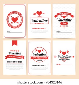 Valentine template banner Vector background for banner, poster, flyer