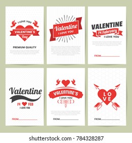 Valentine template banner Vector background for banner, poster, flyer