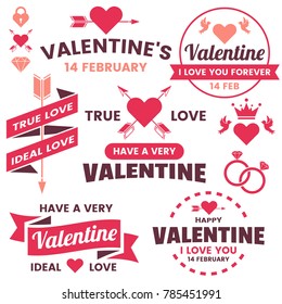 Valentine template banner Vector background for banner, poster, flyer