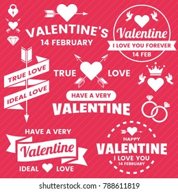 Valentine template banner Vector background for banner, poster, flyer