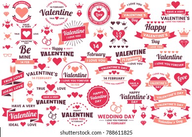 Valentine template banner Vector background for banner, poster, flyer