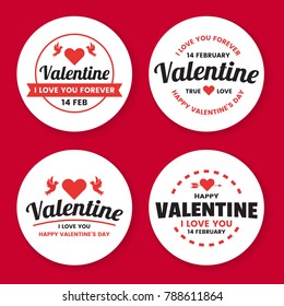 Valentine template banner Vector background for banner, poster, flyer