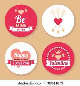 Valentine template banner Vector background for banner, poster, flyer
