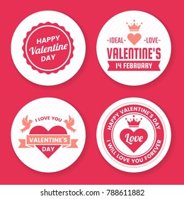 Valentine template banner Vector background for banner, poster, flyer