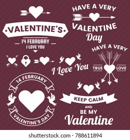 Valentine template banner Vector background for banner, poster, flyer
