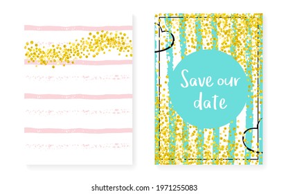 Valentine Template. Mint Paint. Turquoise Trendy Print. Rose Romantic Illustration. Stripe Holiday Painting. Pink Splatter Element. Hand Drawn Magazine Set. Golden Valentine Template