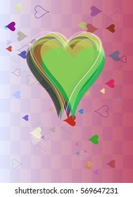 valentine template vector