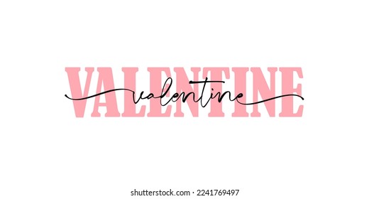Valentine text effect collection. Vector quote for blog or sale. Modern calligraphy.