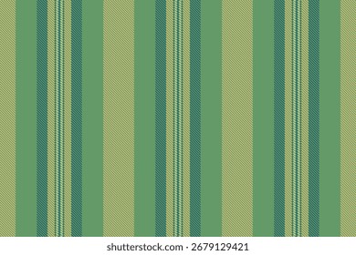 Líneas de rayas de textura de San Valentín, patrón de Vector sin costuras de menú. Vertical de tela textil de fondo largo en paleta de colores verde y ámbar.