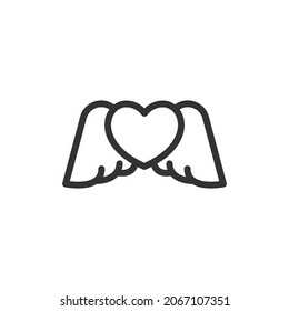 Valentine thin line icon. Symbol in trendy outline style. Premium design for web and apps. Perfect for UI. 