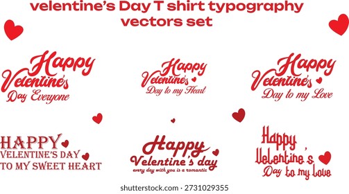 Valentine T-shirt design bundle featuring romantic Valentine’s Day typography styles. Perfect for love-themed apparel, couples shirts, Valentine gifts, print-on-demand products, fashion branding, and holiday merchandise. Suitable for both men and women.