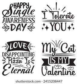 Valentine And T-shirt Design Bundle, Valentine Quotes Design t shirt Bundle, Vector EPS Editable Files, can you download this Design Bundle