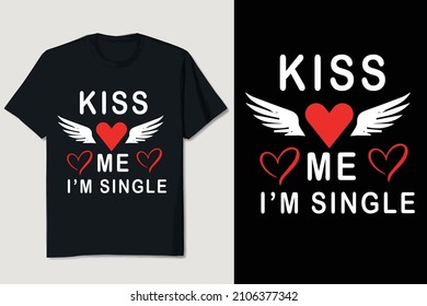 Valentine T-shirt Design Editable Vector