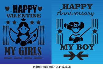 Valentine t-shirt design for kids, high quality file.