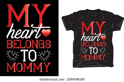 valentine t-shirt Design vector file