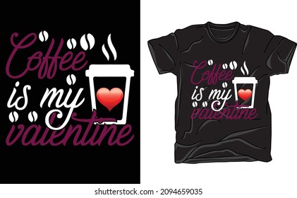 Valentine T-Shirt-Design-Vektordatei