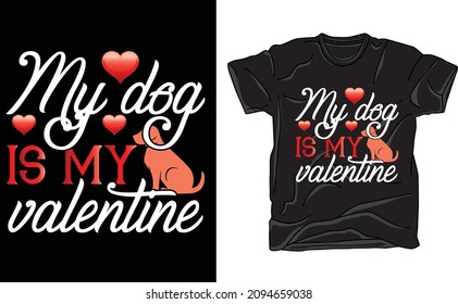 valentine t-shirt Design vector file