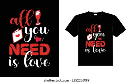 Valentine typography cute wedding lettering t-shirt design