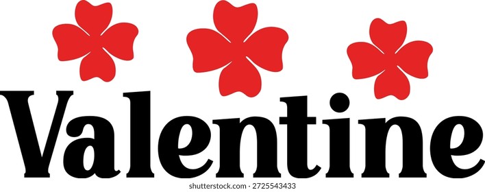 Diseño de tipografía de San Valentín sobre fondo aislado transparente blanco liso para tarjeta, camisa, sudadera con capucha, sudadera, ropa, etiqueta, taza, icono, póster o insignia
