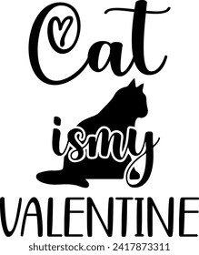 
Valentine Typografie Design. Druck für T-Shirt, Sweatshirt, Mug, Banner, Poster etc.