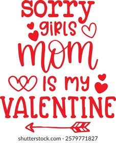 valentine Typography Design. Printing For Tshirt, Sweatshirt, Mug, Banner, Poster etc.
