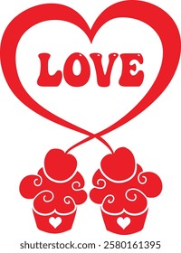 valentine Typography Design. Printing For Tshirt, Sweatshirt, Mug, Banner, Poster etc.