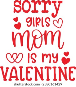 valentine Typography Design. Printing For Tshirt, Sweatshirt, Mug, Banner, Poster etc.