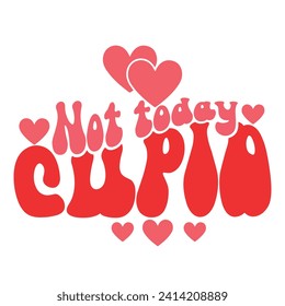 Valentine Typography Groovy T-shirt Design