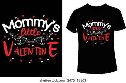 Valentine Typography T-shirt Design-vector file (eps) template bundle