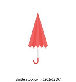 Valentine Umbrella Folded  Vector Icoon